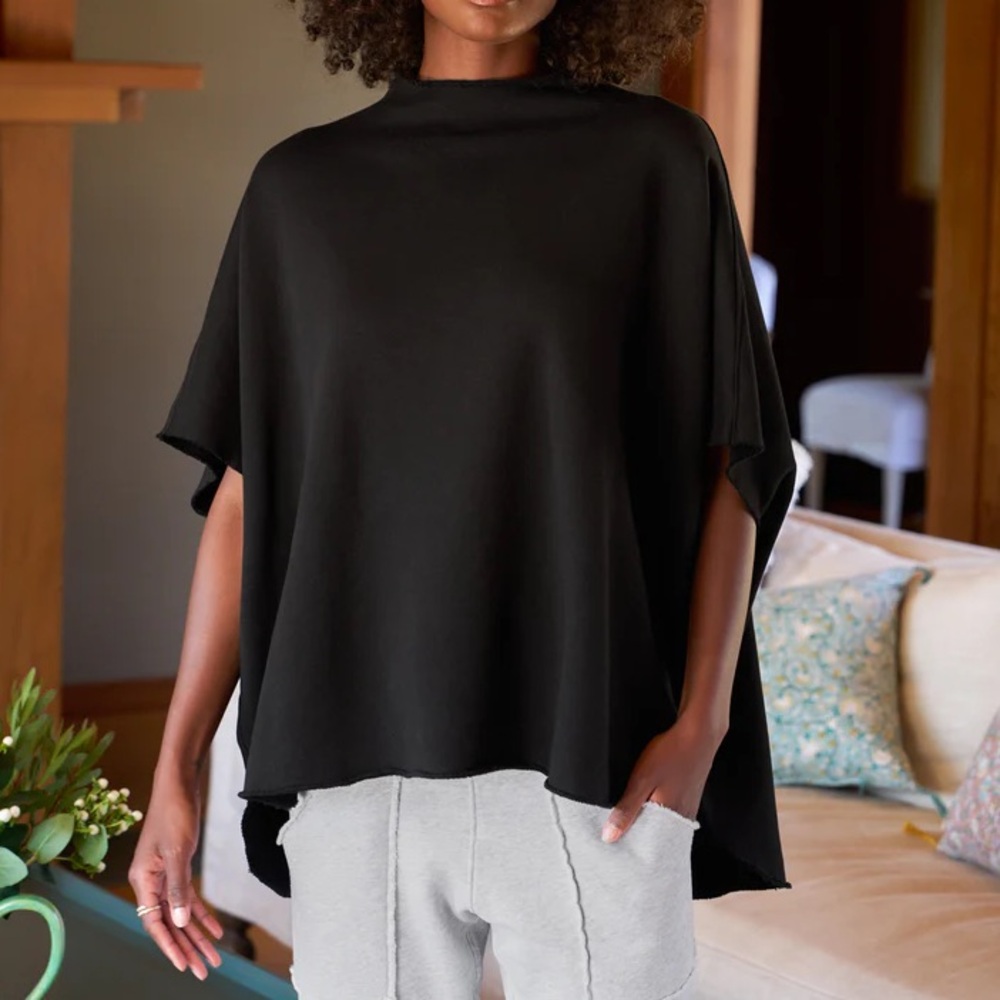 Frank & Eileen Caplet Audrey Funnel Neck Triple Fleece Sweatshirt